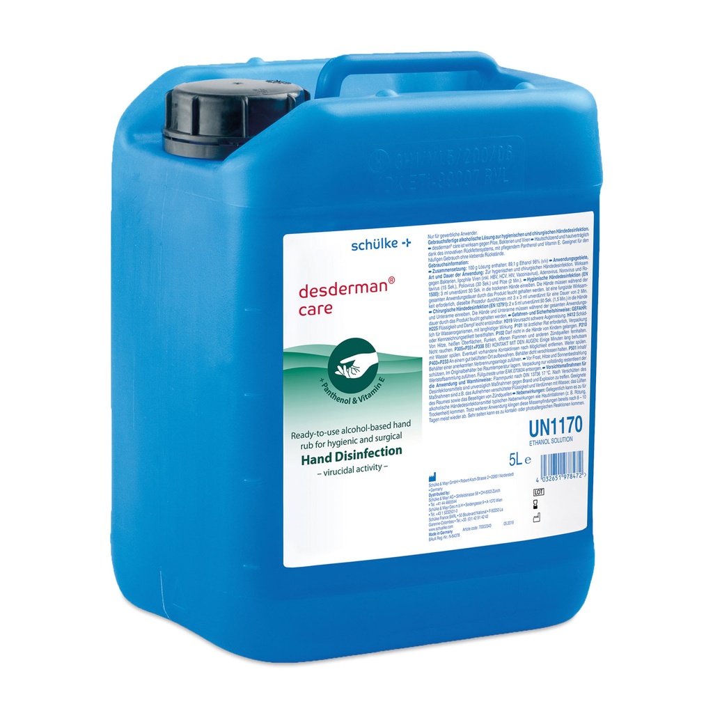 Schülke desderman® care Hånddesinfektion, 5 liter